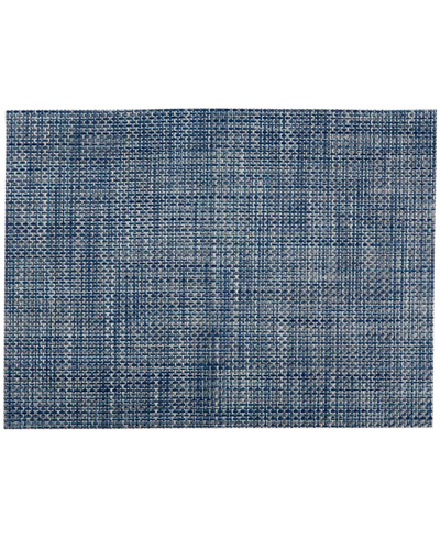 Chilewich Mini Basket Weave Placemat 14" X 19" In Chambray