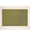 Chilewich Skinny Stripe Shag Utility -24" X 36" In Yellow