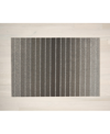 Chilewich Block Stripe Shag Doormat - 18" X 28" In Tan/beige