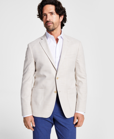 Calvin Klein Men's Solid Slim-fit Soft Sport Coat In Tan/beige