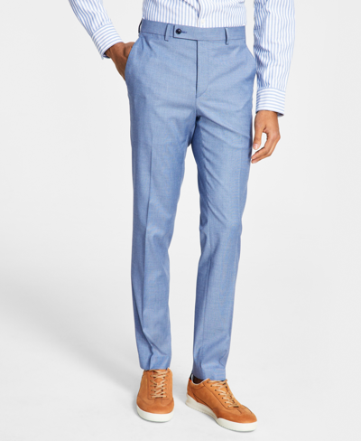 Ben Sherman Men's Skinny-fit Stretch Suit Pants In Blue Sharkskin
