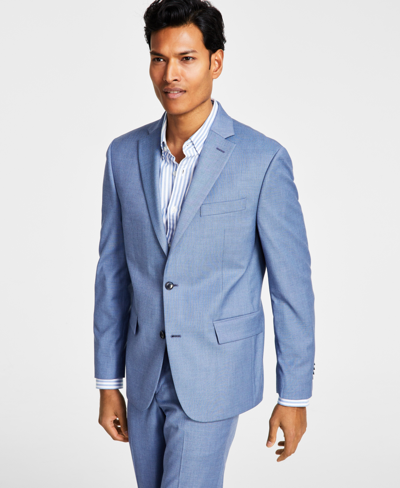 Ben Sherman Men's Skinny-fit Stretch Suit Jacket In Blue