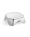Nambe Medium Enameled Pet Bowl In Silver