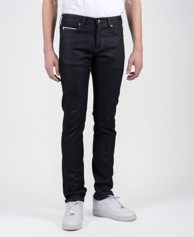 Naked And Famous Indigo Easy Guy Selvedge Jean Tapered Fit In Dark Blue