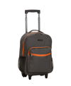 Rockland 17" Rolling Backpack In Gray