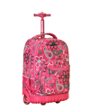 Rockland 19" Rolling Backpack In Pink