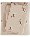 Woolrich Flannel 4-piece King Sheet Set In Tan/beige