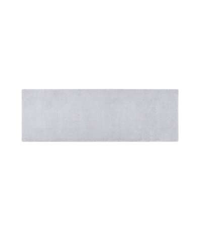Madison Park Signature Marshmallow Bath Rug, 24" X 72" Bedding In Gray