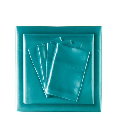 Madison Park Essentials Satin 6-pc. Sheet Set, California King In Blue