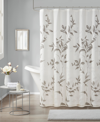 Madison Park Cecily Shower Curtain, 72" X 72" Bedding In Gray
