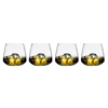 Nude Glass Mirage Whisky 4-piece Crystal Glass Set In Brown