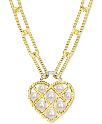 Macy's Cultured Freshwater Pearl (3-1/2 In Gold Tone