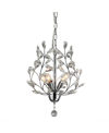 Home Accessories Marie 14" 4-light Indoor Chandelier With Light Kit In Silver