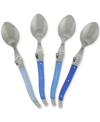 French Home Laguiole Shades Of Blue Coffee Spoons, Set Of 4 In Yellow