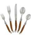French Home Laguiole 20pc Stainless Steel Flatware Set In Brown