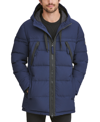 Marc New York Holden Water Resistant Down & Feather Fill Quilted Coat In Blue