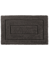 Cassadecor Signature 100% Cotton Bath Rug 20" X 32" Bedding In Gray