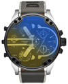 Diesel Men's Chronograph Mr. Daddy 2.0 Gray Nylon Strap Watch 57mm In Gray
