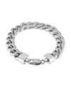 MACY'S MEN'S CUBAN LINK (11-3/4MM) 8 1/2" CHAIN BRACELET IN YELLOW IP OVER STAINLESS STEEL (ALSO IN BLACK I