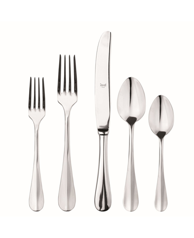 Mepra Roma Flatware Set, 20 Pieces In Silver-tone