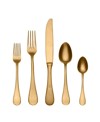 Mepra Michelangelo Flatware Set, 20 Pieces In Gold
