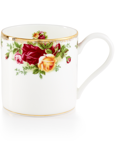 Royal Albert Old Country Roses Modern Mug In White