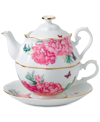 Royal Albert Miranda Kerr For  Frienship Tea For One Set In Multi