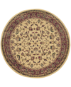 Km Home Closeout!  Umbria 953 5'3" X 5'3" Round Rug In Ivory/cream
