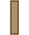 Km Home Closeout!  1318/1513/ivory Navelli Ivory/ Cream 2'2" X 8' Runner Rug In Tan/beige
