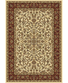 Km Home Closeout!  1318/1511/ivory Navelli Ivory/ Cream 5'5" X 8'3" Area Rug In Tan/beige