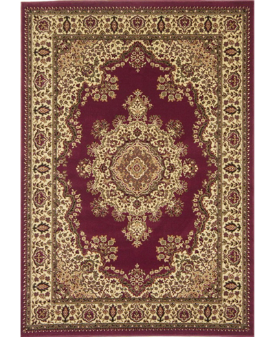Km Home Closeout!  Umbria 1191 5'5" X 7'7" Area Rug In Burgundy