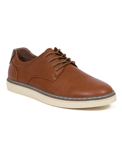 Deer Stags Men's Oakland Plain Toe Casual Dress Comfort Oxford Shoes Men's Shoes In Cognac