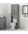 Crosley Tara Space Saver Cabinet In Silver