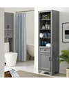 Crosley Tara Linen Cabinet In Silver