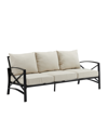 Crosley Kaplan Outdoor Metal Sofa In Tan/beige