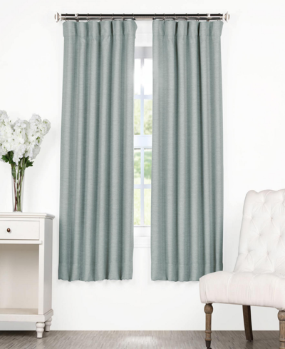 Exclusive Fabrics & Furnishings Bellino Blackout Panel, 50" X 63" In Blue