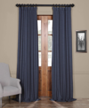 Exclusive Fabrics & Furnishings Wild Blue Textured Bellino Room Darkening Curtain In Blue