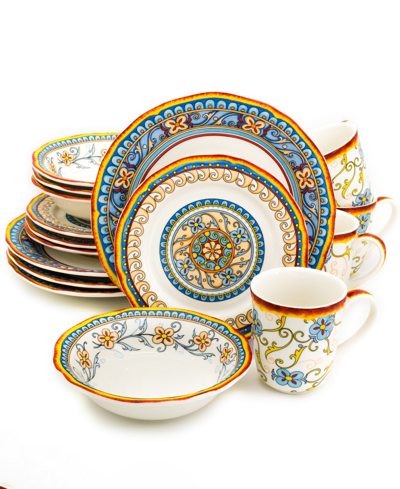 Euro Ceramica Duomo 16pc Dinnerware Set In Multicolor