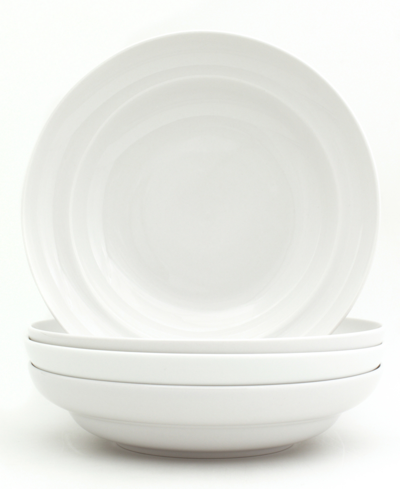 Euro Ceramica Set Of 4 Essential 9in Pasta Bowls In White