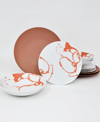 Euro Ceramica Nile 12-pc Dinnerware Set, Service For 4 In Red