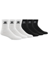 ADIDAS ORIGINALS ADIDAS MEN'S ORIGINALS 6-PK. LOGO QUARTER SOCKS