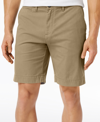 Tommy Hilfiger Men's Th Flex Stretch 9" Flat-front Shorts In Tan/beige