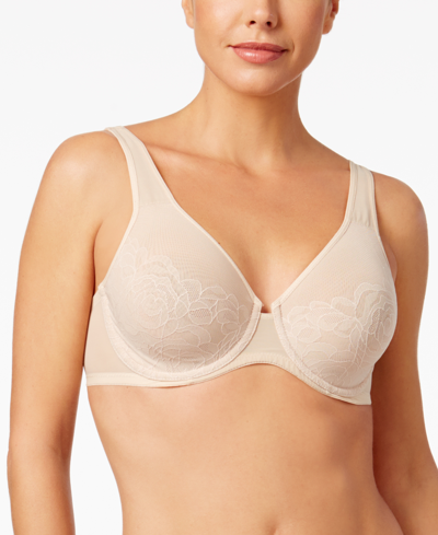 Wacoal Stark Beauty Rose-lace Molded Bra 855225 In Sand (nude 5)