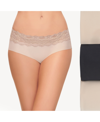 B.TEMPT'D B.TEMPT'D WOMEN'S 3-PK. B.BARE LACE-TRIM HIPSTER UNDERWEAR