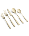 Cambridge Silversmiths Rise Champagne Satin Flatware Set, 20 Piece In Tan/beige