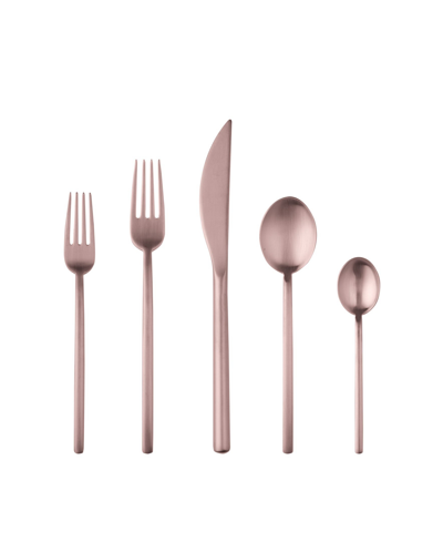 Mepra Linea Flatware Set, 20 Pieces In Bronze