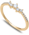 GIANI BERNINI CUBIC ZIRCONIA SCATTERED BAND IN 18K GOLD-PLATED STERLING SILVER, CREATED FOR MACY'S