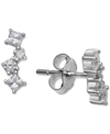 Giani Bernini Cubic Zirconia Multi-shape Earring In Sterling Silver, Created For Macy's In White