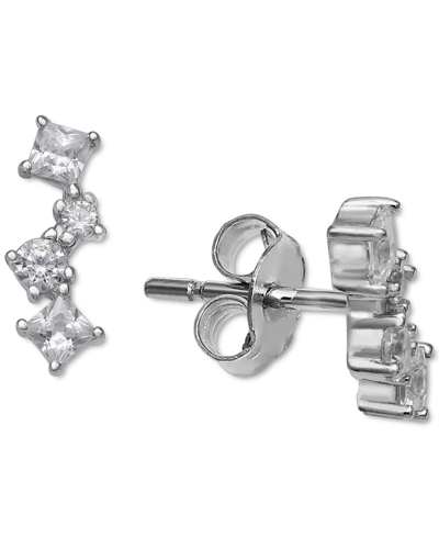 Giani Bernini Cubic Zirconia Multi-shape Earring In Sterling Silver, Created For Macy's