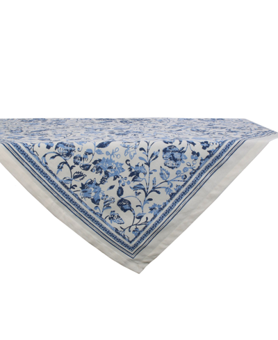 Design Imports Madeira Print Table Topper 40" X 40" In Multicolor